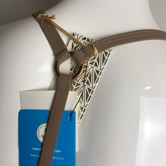 ECO Peace Brown Bikini Swimwear Top - Picture 8 of 15